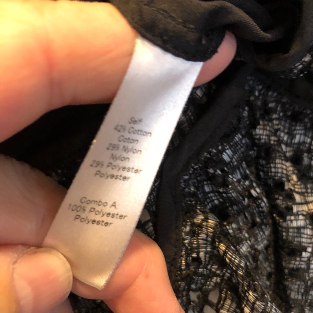 Marissa WEBB BLACK LACE TOP-L - Picture 5 of 8